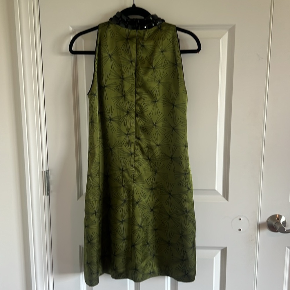 Urban Chic Green Shimmer London Times Dress beaded neckline 8 - Picture 5 of 7